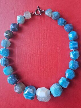 Large Agate Semi-Precious Necklace
